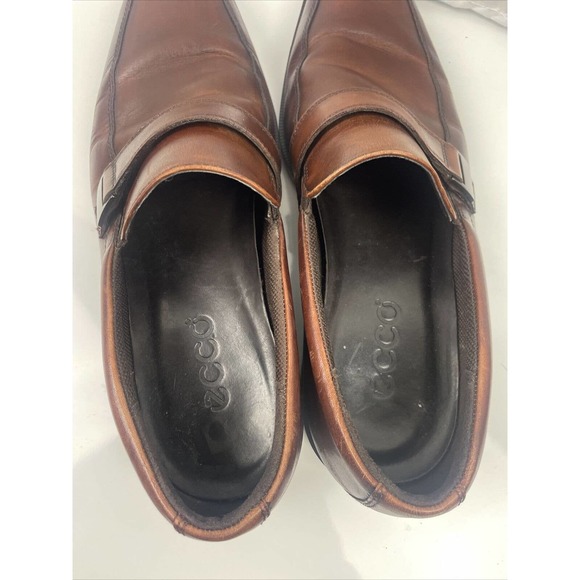 ECCO Penny Loafer Mens Buckle Brown Leather Slip On Shoes Size 46 US 12 12.5 main image 7